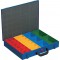 Coffret a  outils en metal etanche pour petites pieces EuroPlus 23 compartiments Bleu 44/23 x 63 cm