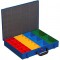 Coffret a  outils en metal etanche pour petites pieces EuroPlus 23 compartiments Bleu 44/23 x 63 cm