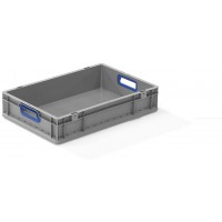 4005187567601 - Eurobox 612.600 x 400 x 120mmgriffe offen. grau/blau