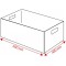 4005187567601 - Eurobox 612.600 x 400 x 120mmgriffe offen. grau/blau