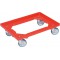 allit Chariot de transport ProfiPlus EuroRoll OS 600, rouge 