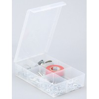 Boite d'assortiment 6 compartiments, Europlus Basic 12/6, transp., PP, solide fermoir