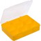 EuroPlus Basic 18/9 Boite de rangement 9 compartiments en polypropylene avec fermetures a cliquet solides Jaune