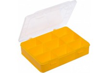 EuroPlus Basic 18/9 Boite de rangement 9 compartiments en polypropylene avec fermetures a cliquet solides Jaune