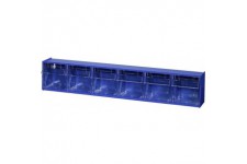 464440 VarioPlus ProFlip 6 Boite a  Rabat 600 x 115 x 95 mm Bleu Transparent, (B x H x