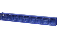 464450 VarioPlus ProFlip 9 Boite a  Rabat (l x H x P) 600 x 77 x 65 mm, Bleu, Transparent 1, B