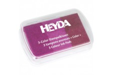 Heyda 204888465 204888465 Tampon encreur 3 couleurs 9 x 6 cm (tons de rose)