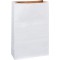 Sachet cadeau en papier, blanc/nature, grand
