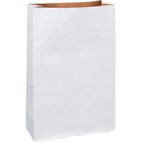 Sachet cadeau en papier, blanc/nature, grand