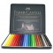Faber-Castell - FABER-CASTELL Crayons de couleur POLYCHROMOS, etui en metal