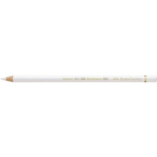 FABER-CASTELL Lot de 3 Crayons de couleur POLYCHROMOS Mine 3,8mm a l'Huile Blanc
