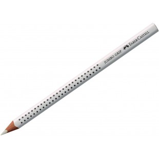FABER-CASTELL Crayons de Couleur JUMBO GRIP Mine 3,8mm Blanc