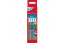 Faber-Castell 110993 5 Jumbo Grip Crayon de couleur metallique