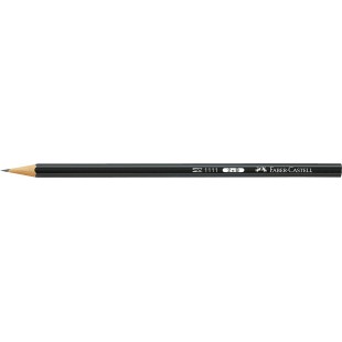 Faber-Castell 1111 2B 2B crayon graphite - crayons graphite (2B, Noir, Hexagonal)