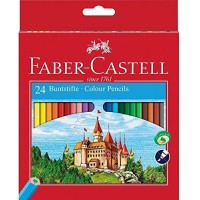 Faber-Castell 111224 Crayons de couleur Chateau etui de 24 pieces