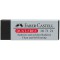 Faber-Castell 10008546 Lot de 60 Crayons Couleur Chateau Accordeon 3,8 mm & 187121 Gomme Dust-Free, plastique, noir