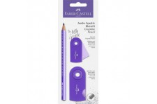 Faber-Castell 111675 - Lot de crayons Jumbo Sparkle Violet nacre