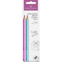 Faber-Castell 111678 Lot de 2 crayons Jumbo Sparkle