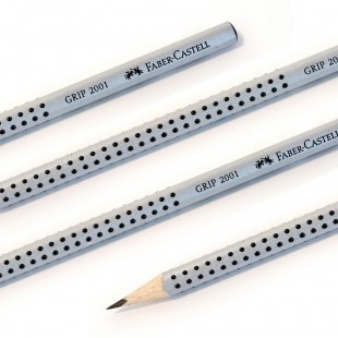 'Faber-Castell Crayon Jumbo Grip Argent, kcher