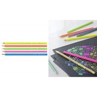FABER-CASTELL Crayon couleur triangulaire Color GRIP, vert