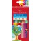 Faber-Castell 112412 - Crayons de couleur COLOUR GRIP etui de 24 pieces en carton