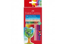 Faber-Castell 112412 - Crayons de couleur COLOUR GRIP etui de 24 pieces en carton