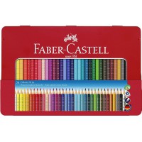 Faber-Castell 112435 Crayon de couleur COLOUR GRIP boite metal de 36