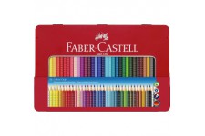 Faber-Castell 112435 Crayon de couleur COLOUR GRIP boite metal de 36