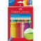 Faber-Castell 10011553 Lot de 36 Crayons de Couleur Grip 3 mm Multicolore