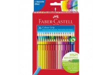 Faber-Castell 10011553 Lot de 36 Crayons de Couleur Grip 3 mm Multicolore