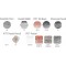 Faber-Castell Set de Crayon Pitt Monochrome, Boite Metal de 12 Petit Multicolore