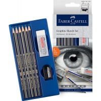 Faber Castell Goldfaber - Set de crayons graphite pour croquis FC114000 Noir 8 Unite (Lot de 1)