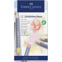 Faber-Castell Goldfaber FC114622 Aqua Boite de 12 couleurs pastel