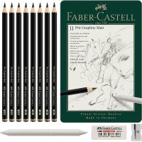 Faber-Castell Boite de 11 crayons graphite mat