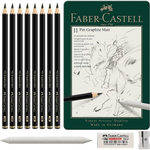 Faber-Castell Boite de 11 crayons graphite mat