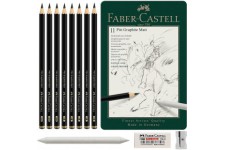 Faber-Castell Boite de 11 crayons graphite mat