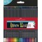 Faber-Castell Blackwood Crayons de couleur en bois noir 24er Etui