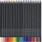 Faber-Castell Blackwood Crayons de couleur en bois noir 24er Etui