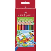 Faber-Castell 116544 Crayons de couleur triangulaire (Lot de 24)