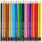 Faber-Castell 116625 - Crayons de couleur effacables, etui en carton de 24