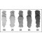 Faber-Castell 117805 Crayon graphite aquarellable 5 HB/2B/4B/6B/8B