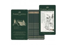 Faber-Castell 119064 Set "Design" de 12 crayons graphite CASTELL 9000