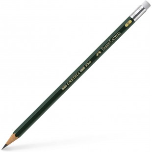 Faber-Castell 510499 Crayon Graphite 9000 Bout Gomme B