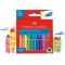 Faber-Castell 621672 Lot de 12 Craies de Cire Triangulaire