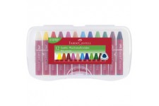 Faber-Castell 120011 Craies triangulaires a la cire etui de 12