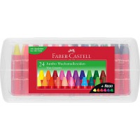 Faber-Castell craies triangulaires a la Cire Jumbo, etui 24