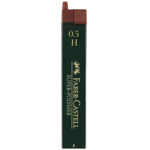 Faber-Castell 511211 Lot de 12 Mines Super Polymere 0,5 mm H