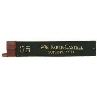 Faber-Castell 120512 2H Noir Mine - Mines (2H, Noir, 0,5 mm, Boite, 12 Piece(S))