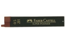 Faber-Castell 120512 2H Noir Mine - Mines (2H, Noir, 0,5 mm, Boite, 12 Piece(S))