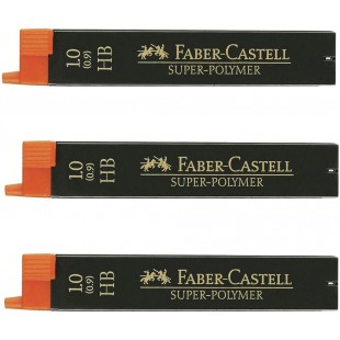 Faber-Castell Lot de 12 mines de mines en polymere HB 1,0 mm